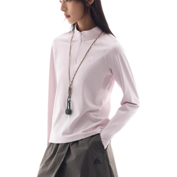 Anta Outdoor Series Sports Casual Simple Solid Color Slim Fit Stand Collar Long Sleeve T-Shirt Women Tops Clear-Water-Pink 962526401-3 XS
Anta Outdoor Series Sports Casual Simple Solid Color Slim Fit Stand Collar Long Sleeve T-Shirt Women Tops Clear-Water-Pink 962526401-3 XS