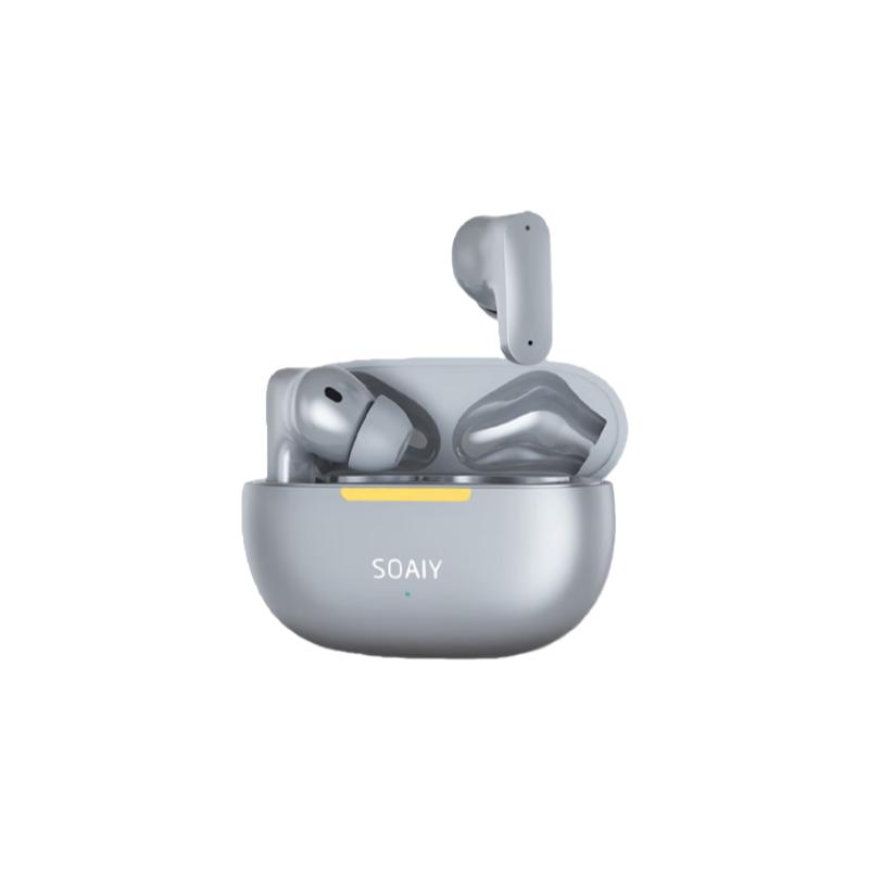 soaiy Bluetooth Headphones, ANC Active Noise Cancellation, Bluetooth 5.3, Silver Color
soaiy Bluetooth Headphones, ANC Active Noise Cancellation, Bluetooth 5.3, Silver Color
