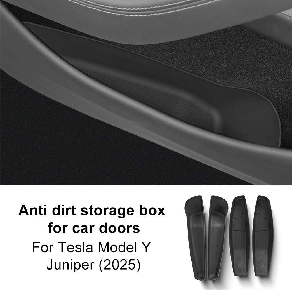 4PCS TPE Car Door Storage Box For Tesla Model Y Juniper 2025 2026-UP Tray Front and Rear Door Side Handle Organizer Accessories
4PCS TPE Car Door Storage Box For Tesla Model Y Juniper 2025 2026-UP Tray Front and Rear Door Side Handle Organizer Accessories