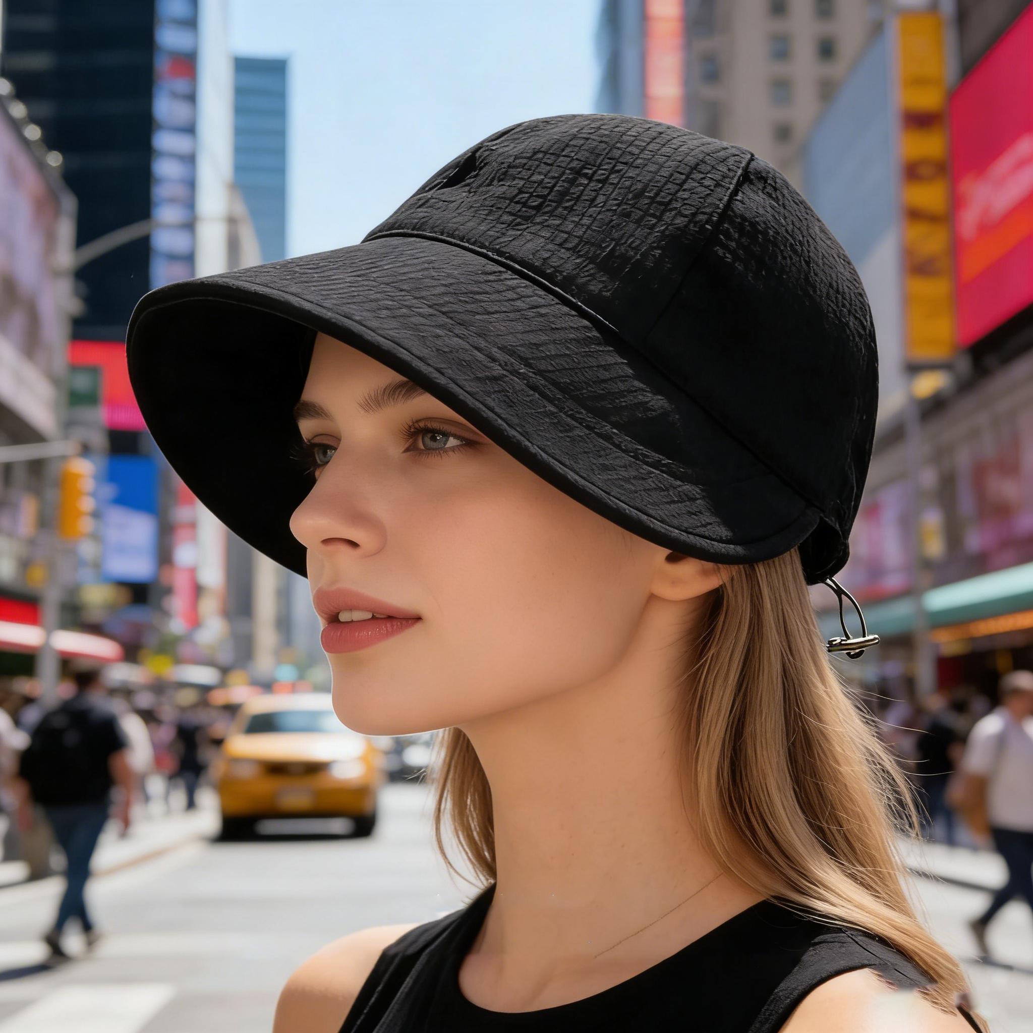 Casual Waffle Sun Hat Wide Brim Foldable Peaked Cap Adjustable Anti-UV Fisherman Cap for Women
Casual Waffle Sun Hat Wide Brim Foldable Peaked Cap Adjustable Anti-UV Fisherman Cap for Women