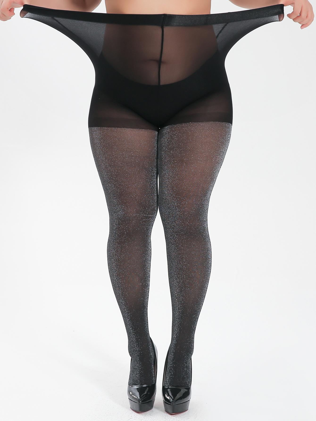 A Pair Of Women S Black Silver Glitter Tights Fashion Plus Size Pantyhose L-XXL
A Pair Of Women S Black Silver Glitter Tights Fashion Plus Size Pantyhose L-XXL