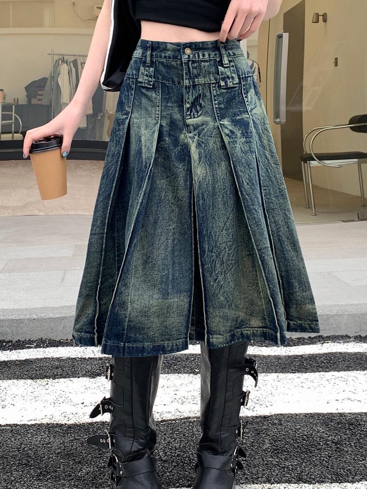Эстетическая винтажная свободная ковбойская юбка с высокой талией, женская модельерская дизайнерская рюшами, натуральные тонкие короткие юбки, женская High Street Y2k, однотонная джинсовая одежда
Эстетическая винтажная свободная ковбойская юбка с высокой талией, женская модельерская дизайнерская рюшами, натуральные тонкие короткие юбки, женская High Street Y2k, однотонная джинсовая одежда