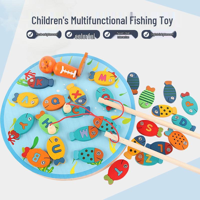 Kids Magnetic Wooden Fishing Toy for Ages 1-6: Educational Kitten-Themed Catch Game for Boys and Girls
Kids Magnetic Wooden Fishing Toy for Ages 1-6: Educational Kitten-Themed Catch Game for Boys and Girls