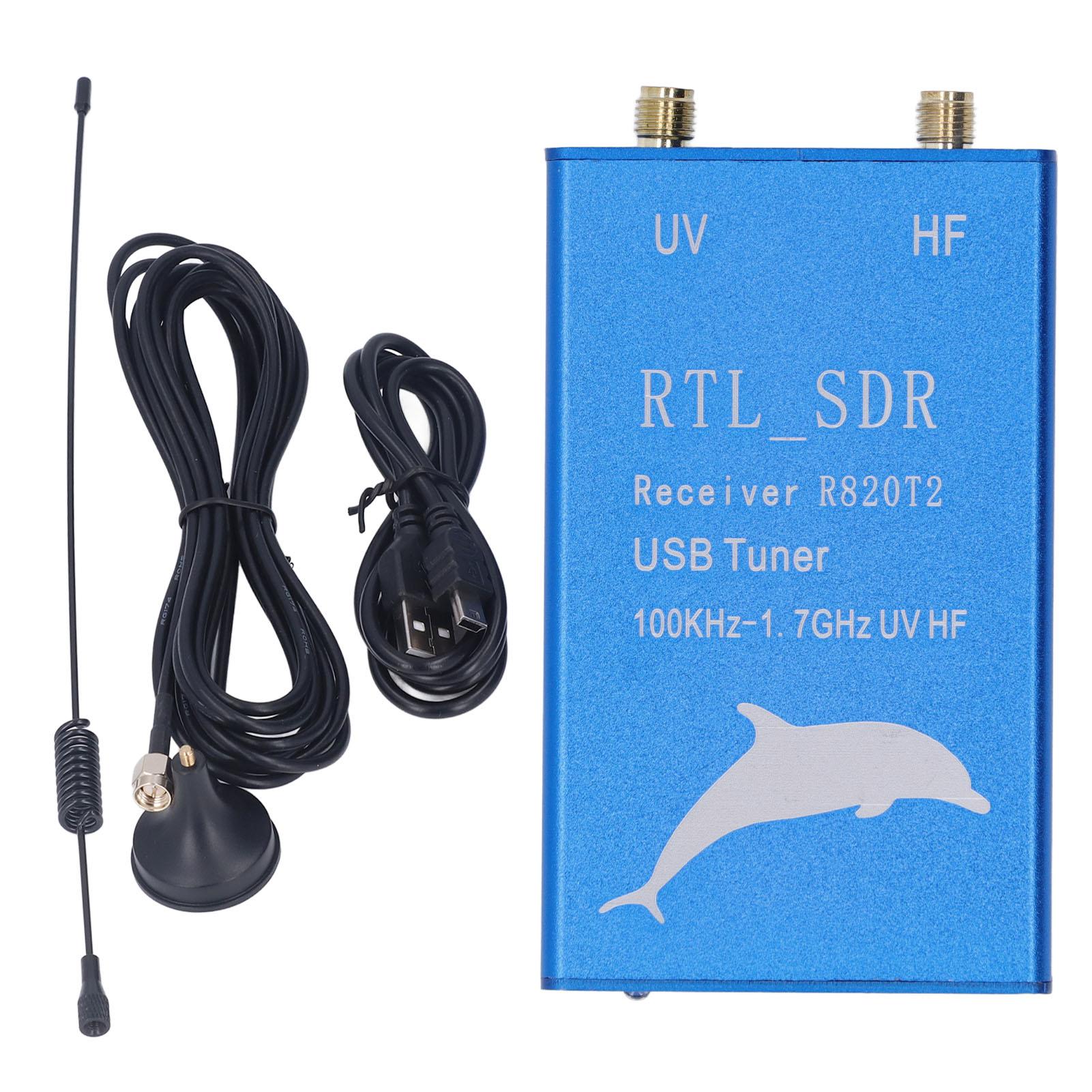 USB-тюнер-приемник RTL SDR HF UHF VHF 100 кГц‑1,7 ГГц с набором микросхем RTL2832U R820T2 для радио
USB-тюнер-приемник RTL SDR HF UHF VHF 100 кГц‑1,7 ГГц с набором микросхем RTL2832U R820T2 для радио