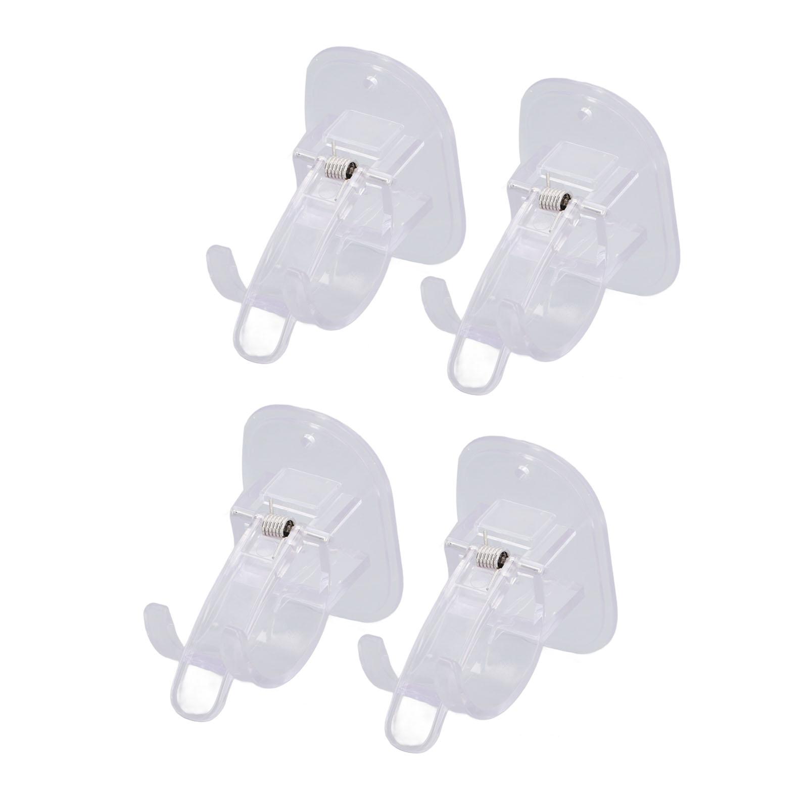 4PCS Curtain Rod Clip Brackets Self Adhesive No Drilling Curtain Rod Holder for Rod Diameter Less Than 4.2cm
4PCS Curtain Rod Clip Brackets Self Adhesive No Drilling Curtain Rod Holder for Rod Diameter Less Than 4.2cm