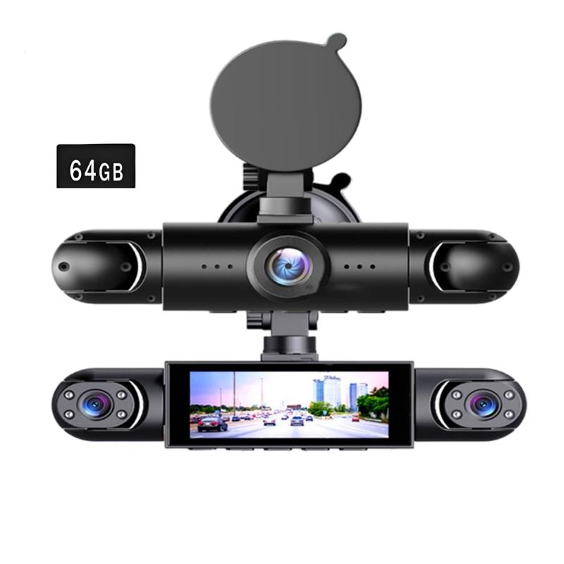 4 Way Car DVR With 32/64GB Card Wide Angle Coverage Night View Recording And Impact Detection For Taxi Trucks
4 Way Car DVR With 32/64GB Card Wide Angle Coverage Night View Recording And Impact Detection For Taxi Trucks