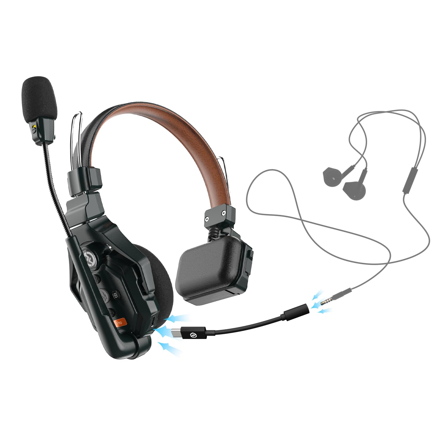 Official Hollyland Solidcom C1 Pro Version Master Earphone Neckband Wireless Full Wireless Intercom Headset ENC Noise Mute for Professional Use
Official Hollyland Solidcom C1 Pro Version Master Earphone Neckband Wireless Full Wireless Intercom Headset ENC Noise Mute for Professional Use