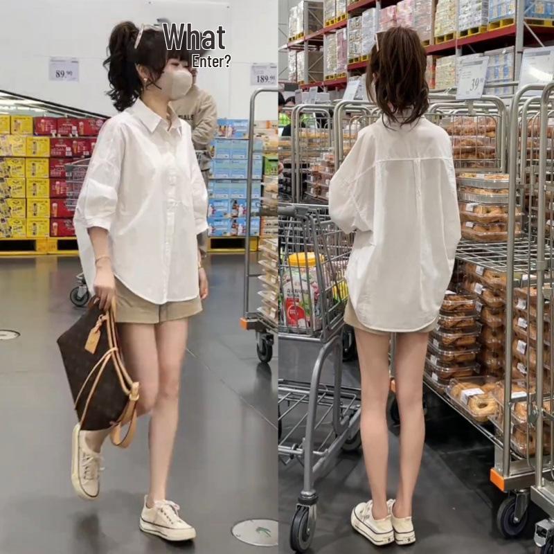 2026 Summer Casual Maternity Set: Short-Sleeved Loose Shirt & Solid Color Tummy Support Shorts XL
2026 Summer Casual Maternity Set: Short-Sleeved Loose Shirt & Solid Color Tummy Support Shorts XL