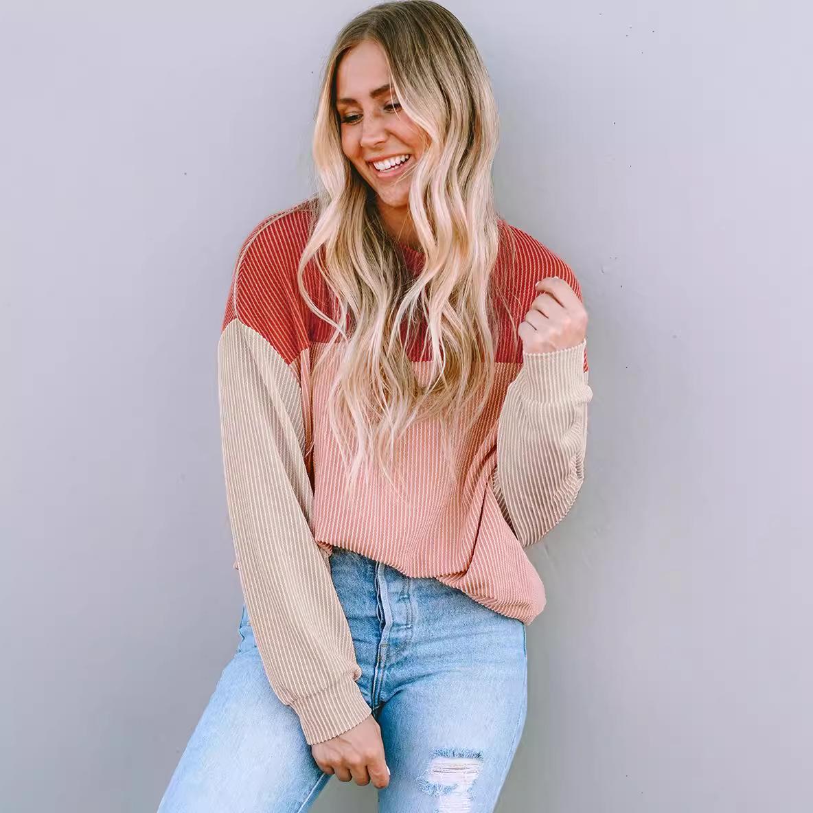 2024 Autumn Color-Block Women s Casual Tie-Up Slimming Sweatshirt - European & American Style XL чорний
2024 Autumn Color-Block Women s Casual Tie-Up Slimming Sweatshirt - European & American Style XL чорний