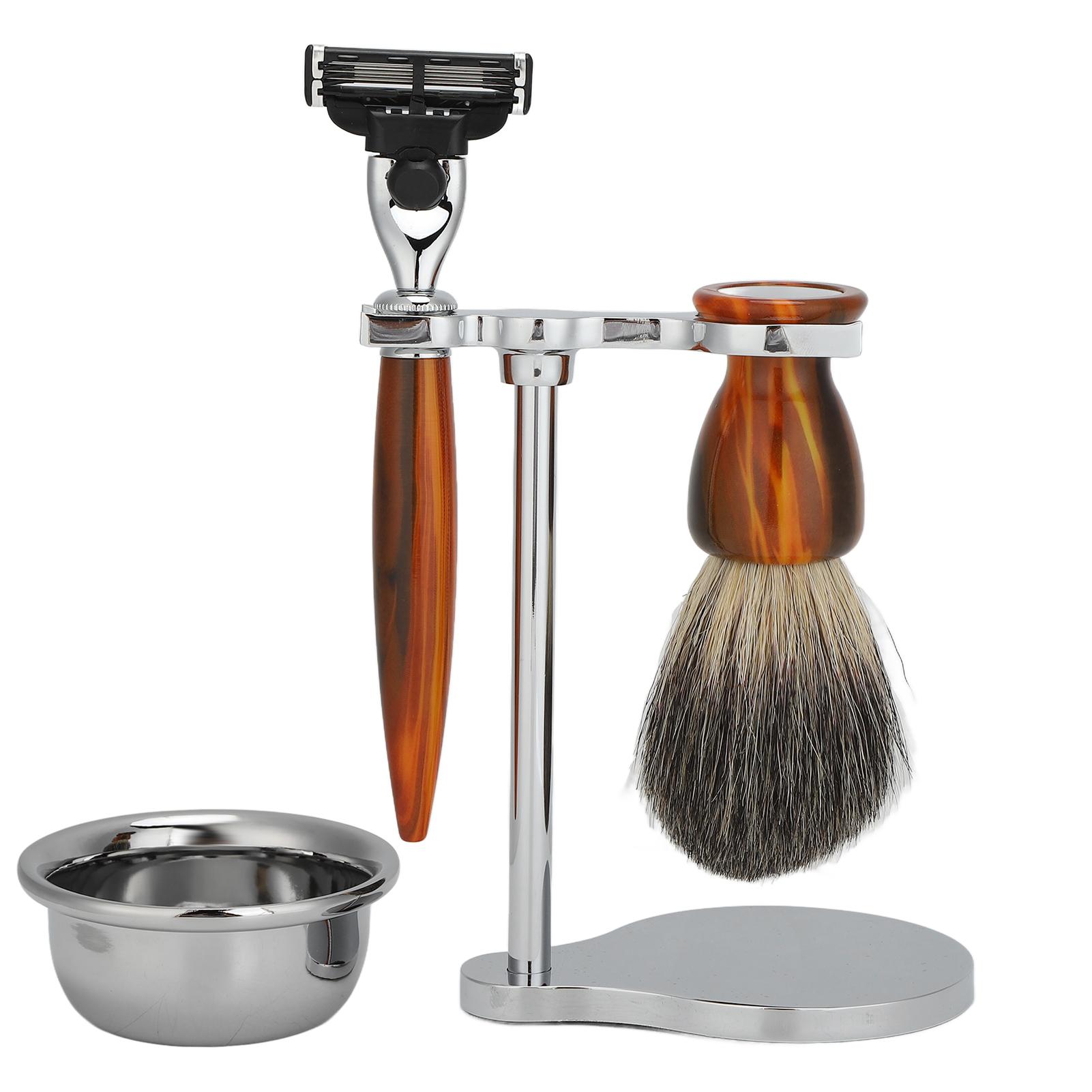 4pcs Professional Men Shaving Kit Traditional Manual Razor Shaving Brush Soap Bowl Shaving Holder Set
4pcs Professional Men Shaving Kit Traditional Manual Razor Shaving Brush Soap Bowl Shaving Holder Set