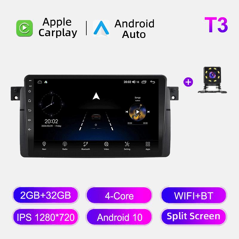 Автомобильное радио Android Auto Carplay для BMW E46 1998-2006, мультимедийный проигрыватель, головное устройство, стерео, GPS-навигация, BT, WIFI, 2+32 ГБ
Автомобильное радио Android Auto Carplay для BMW E46 1998-2006, мультимедийный проигрыватель, головное устройство, стерео, GPS-навигация, BT, WIFI, 2+32 ГБ