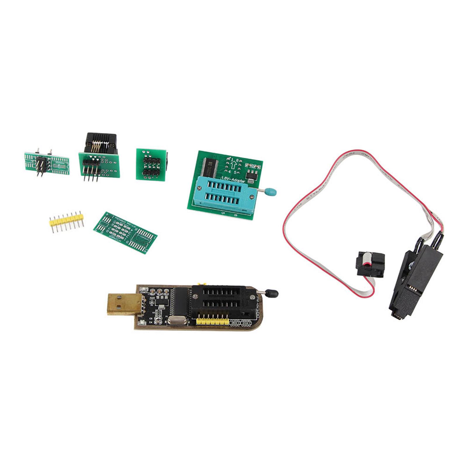 CH341A USB програматор SOP8 Тестовий затискач 1,8 В Адаптер SOP8 на DIP8 Модуль перетворювача
CH341A USB програматор SOP8 Тестовий затискач 1,8 В Адаптер SOP8 на DIP8 Модуль перетворювача