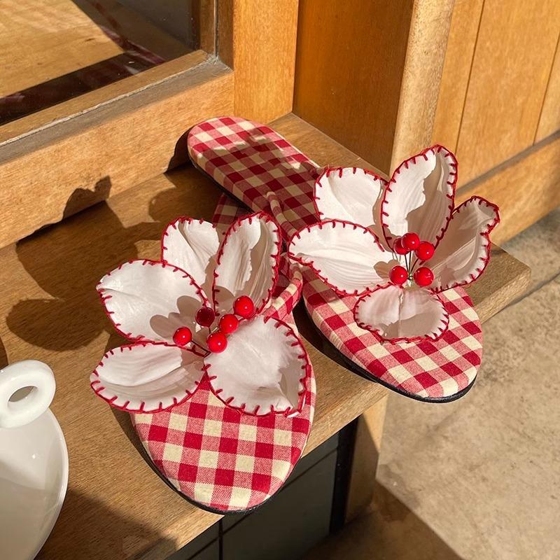 Fashion Sweet Flower String Bead Decoration Design Brand Slippers Women Summer Sexy Clip Toe Flip Flops Cozy Non-slip Holiday Beach Shoe 39 красный
Fashion Sweet Flower String Bead Decoration Design Brand Slippers Women Summer Sexy Clip Toe Flip Flops Cozy Non-slip Holiday Beach Shoe 39 красный