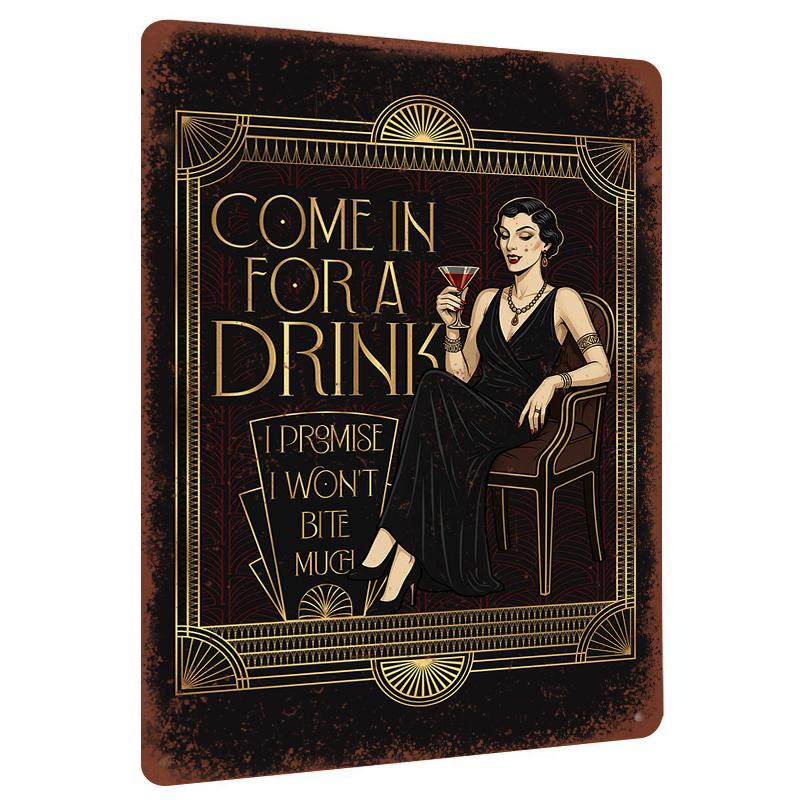 Vintage Art Deco Lady Metal Tin Sign Bar Wall Decor Creative Retro Home Hanging Ornament 20x30cm(7.8x11.8inch)
Vintage Art Deco Lady Metal Tin Sign Bar Wall Decor Creative Retro Home Hanging Ornament 20x30cm(7.8x11.8inch)