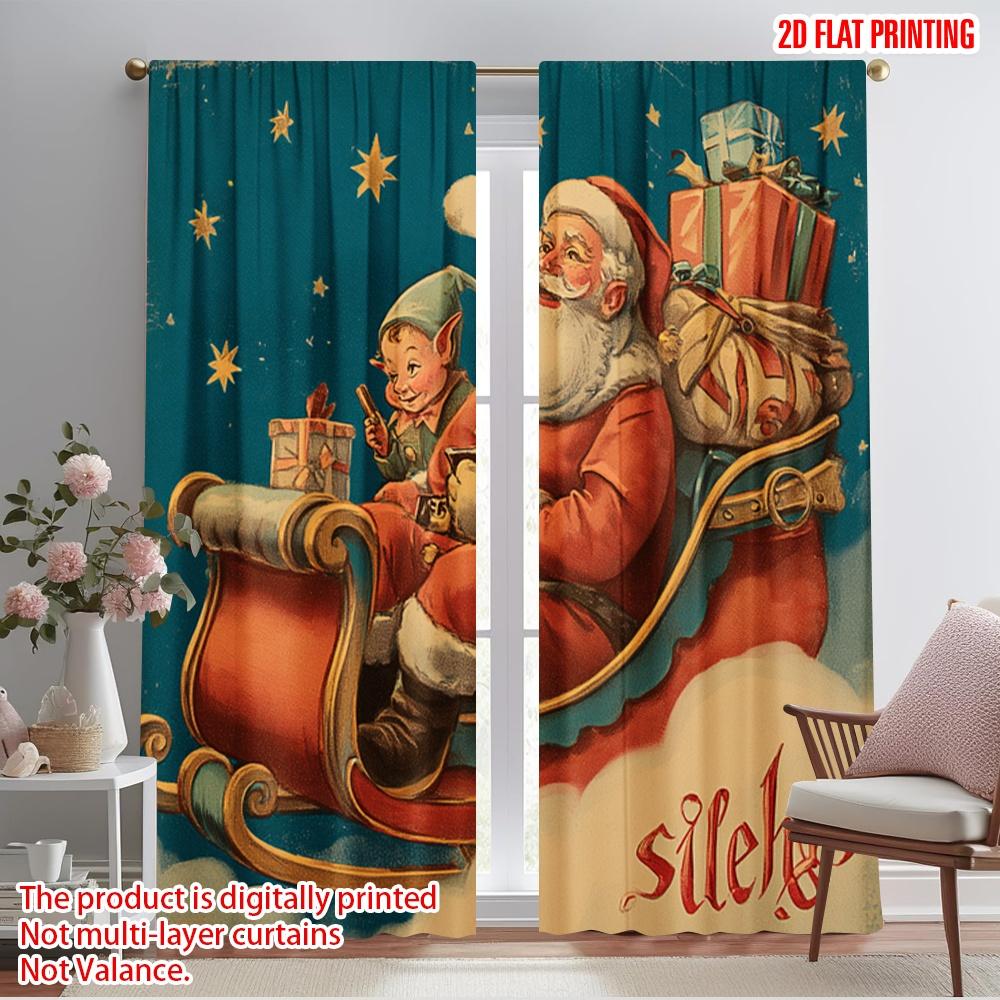 2pcs,2D plane printing Print Curtains Santa Claus Gift Polyester Woven (without rod) All Seasons Ldeal for Various Room Types 52.50×116.00 CM 2pcs
2pcs,2D plane printing Print Curtains Santa Claus Gift Polyester Woven (without rod) All Seasons Ldeal for Various Room Types 52.50×116.00 CM 2pcs