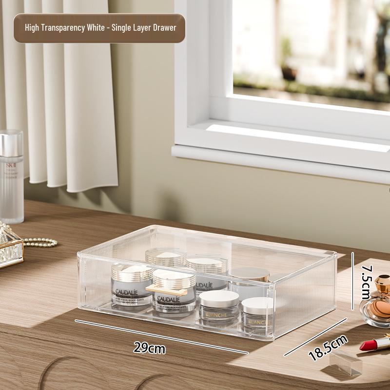Luxury Plastic Vanity Table with Large Capacity Cosmetic Storage Shelf As shown
Luxury Plastic Vanity Table with Large Capacity Cosmetic Storage Shelf As shown