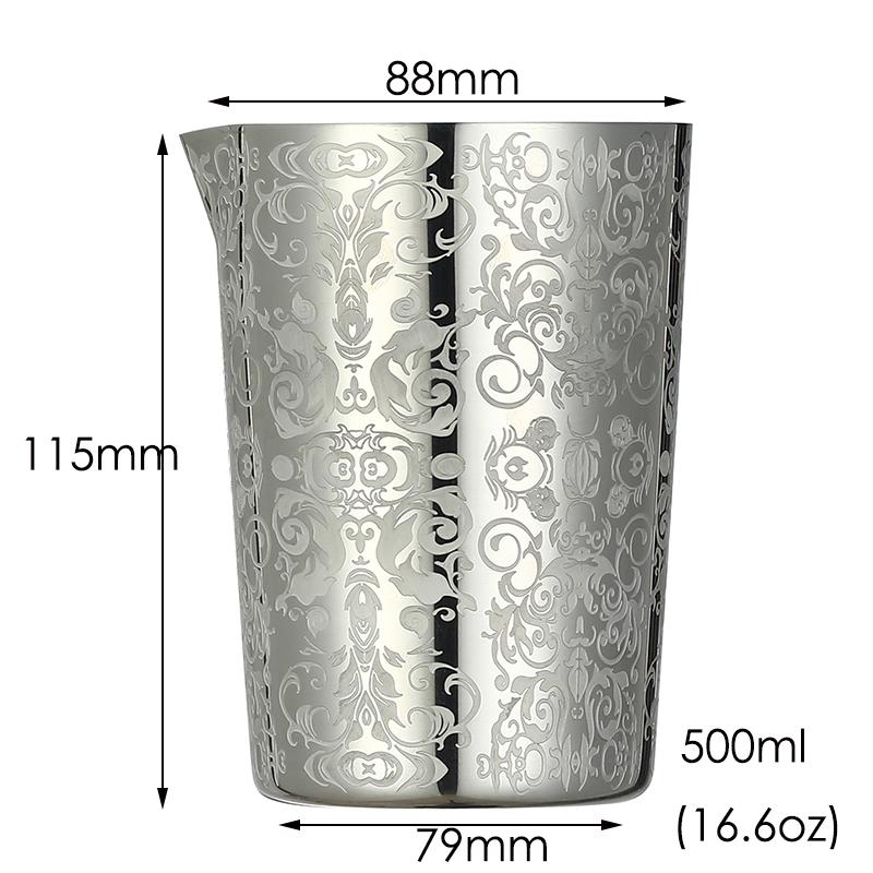 500 мл Нержавіючий стакан для перемішування, Міксерний стакан, якому віддають перевагу як професіонали, так і аматори, Приготуйте власні фірмові коктейлі
500 мл Нержавіючий стакан для перемішування, Міксерний стакан, якому віддають перевагу як професіонали, так і аматори, Приготуйте власні фірмові коктейлі