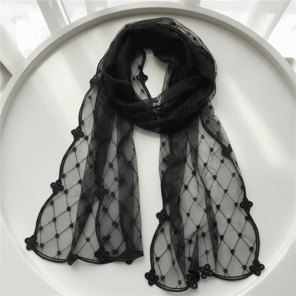 Versatile Retro Women s Lace Scarf Long Solid Color Female Headscarf Embroidered Flower Korean Version Sunscreen Shawl for Women чёрный
Versatile Retro Women s Lace Scarf Long Solid Color Female Headscarf Embroidered Flower Korean Version Sunscreen Shawl for Women чёрный