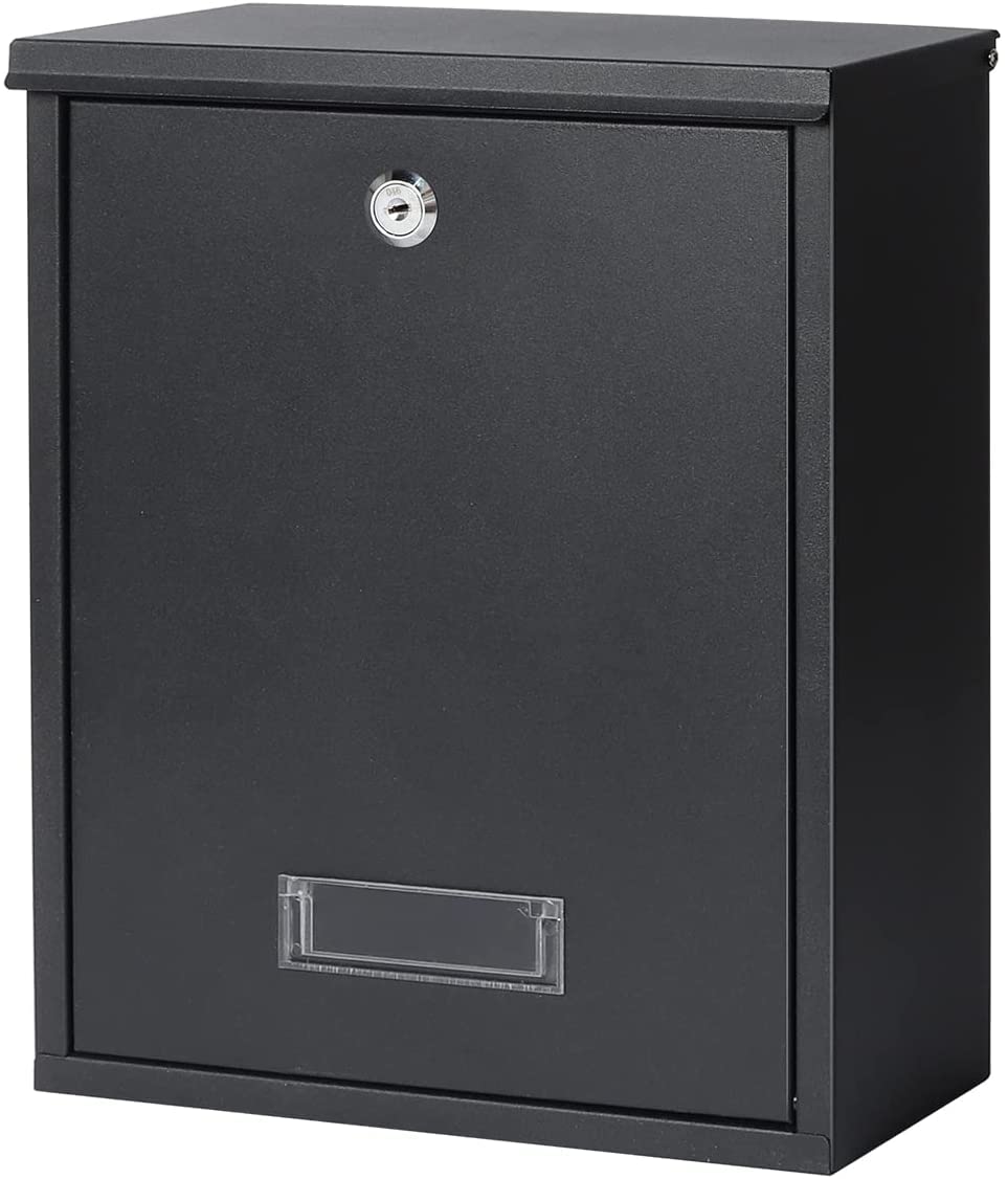 Jssmst Mailbox, Post Box, Wall-Mounted Mailbox, Key Lock, Metal, Large Capacity, Upgraded, 32*26*10.7cm (07-Key Lock)
Jssmst Mailbox, Post Box, Wall-Mounted Mailbox, Key Lock, Metal, Large Capacity, Upgraded, 32*26*10.7cm (07-Key Lock)