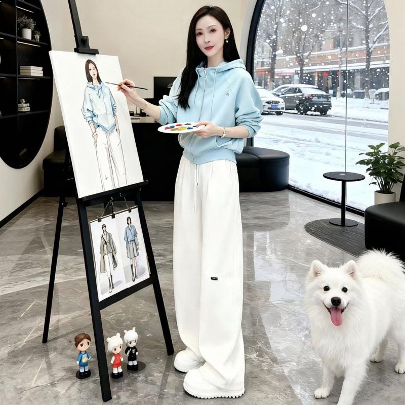 Spring 2026 Women s Stylish Blue Hoodie and Wide-Leg Pants Set XL
Spring 2026 Women s Stylish Blue Hoodie and Wide-Leg Pants Set XL