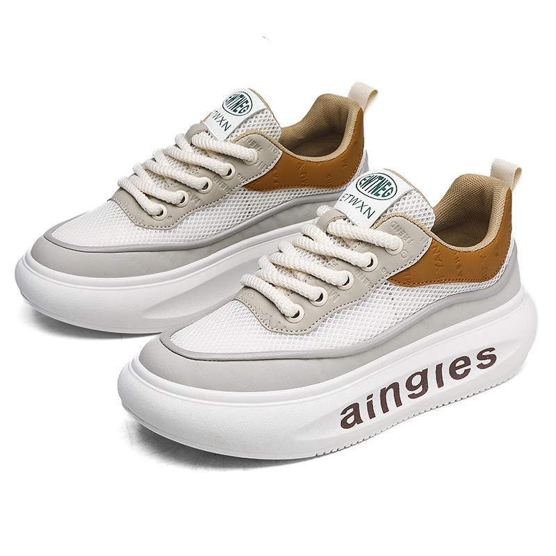 New mesh surface breathable splicing thick sole elevating sports shoes Student casual shoes Fashion shoes lace-up men s shoes 44
New mesh surface breathable splicing thick sole elevating sports shoes Student casual shoes Fashion shoes lace-up men s shoes 44