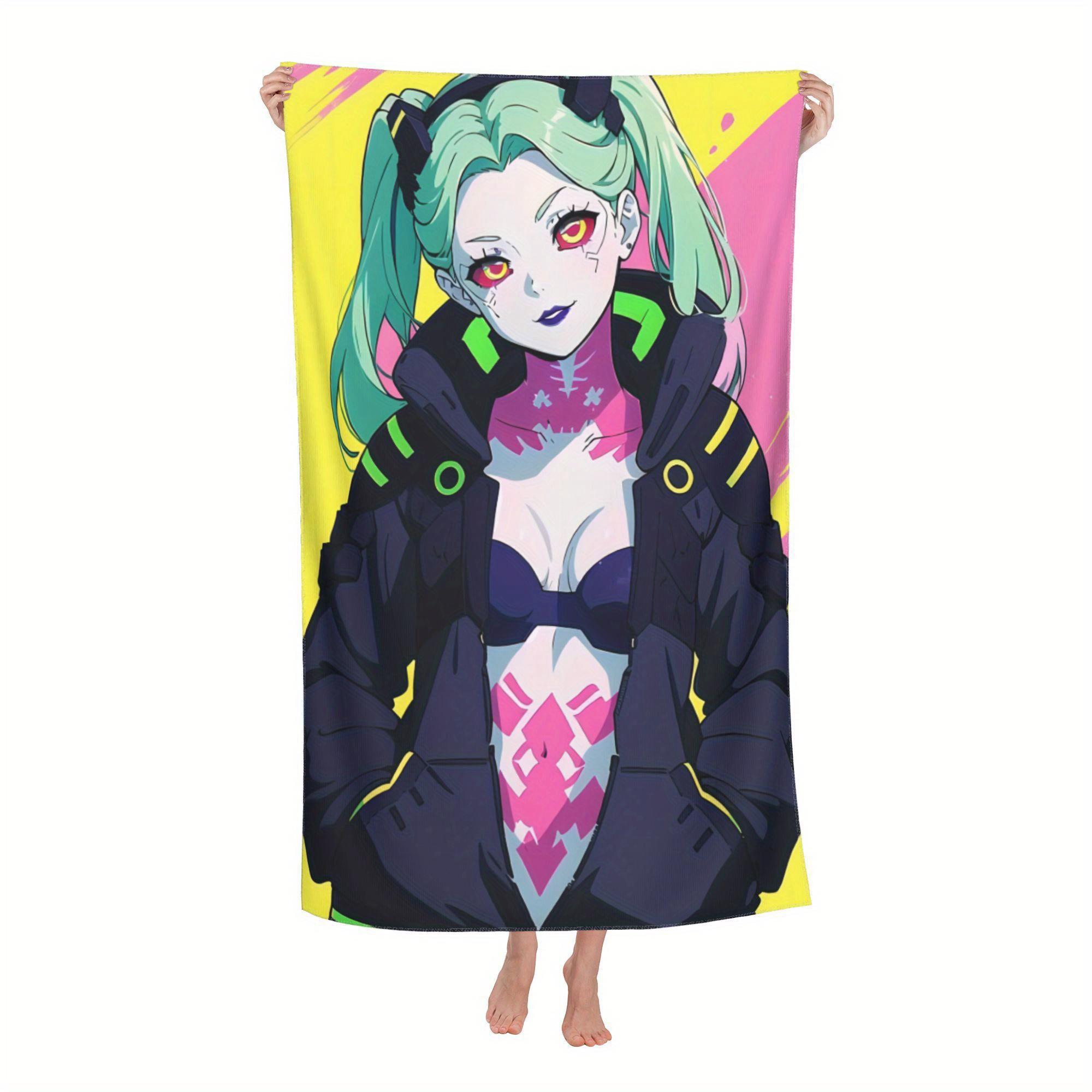 Cyberpunk Edgerunners Rebecca, theme inspired design, microfiber beach towel, absorbent, ideal for swimming, gym, W40*H60(CM)
Cyberpunk Edgerunners Rebecca, theme inspired design, microfiber beach towel, absorbent, ideal for swimming, gym, W40*H60(CM)