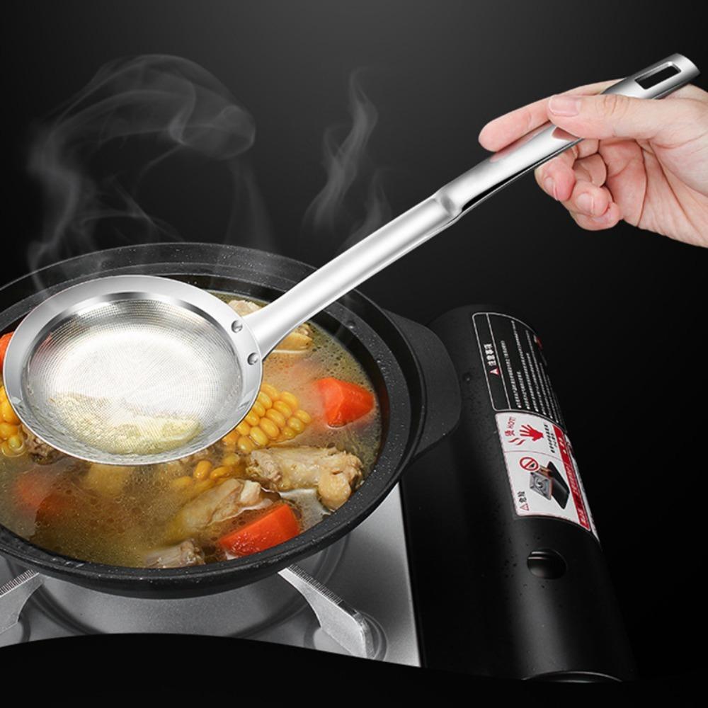Fine Mesh Soup Skimmer Spoon Smooth Surface Oil Colander Spoon Kitchen Tools Flour Colanders Fat
Fine Mesh Soup Skimmer Spoon Smooth Surface Oil Colander Spoon Kitchen Tools Flour Colanders Fat