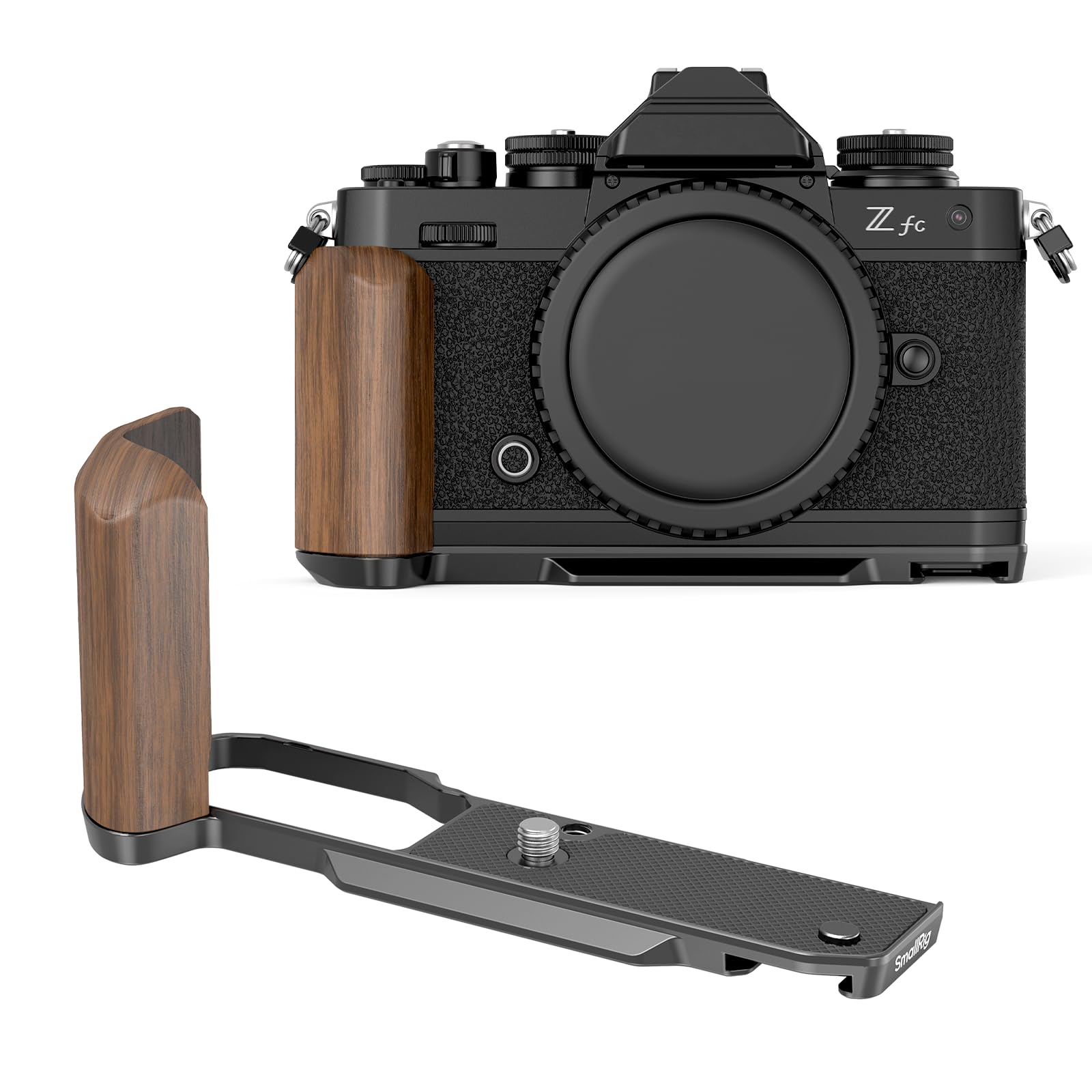 SmallRig Wooden Handle for Nikon Z FC Camera with Side Handle and Cold Shoe Quick Release Plate for Arca 4802 L-Shaped (Black) Retro-Style (Black) чорний
SmallRig Wooden Handle for Nikon Z FC Camera with Side Handle and Cold Shoe Quick Release Plate for Arca 4802 L-Shaped (Black) Retro-Style (Black) чорний