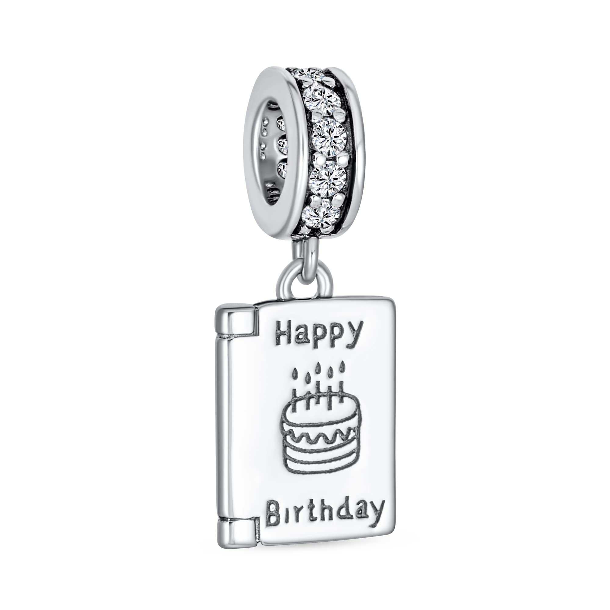 Personalized Words Saying Happy Birthday Celebration Book Birthday Cake Candle Charm Dot Beads Fashion for Women Teen Sterling Silver Fit European
Personalized Words Saying Happy Birthday Celebration Book Birthday Cake Candle Charm Dot Beads Fashion for Women Teen Sterling Silver Fit European