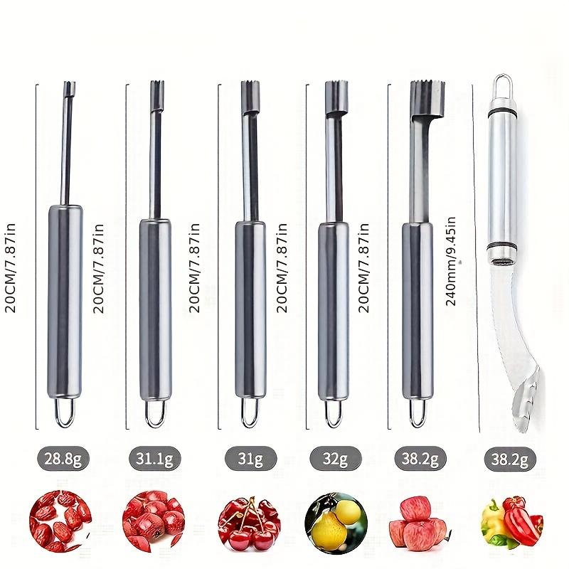 Набор из 6 предметов из нержавеющей стали с индивидуальной гравировкой для удаления сердцевины Многофункциональный кухонный инструмент для удаления семян из фруктов и овощей, Слайсер для яблок/груш 1 Set (6 Pieces)
Набор из 6 предметов из нержавеющей стали с индивидуальной гравировкой для удаления сердцевины Многофункциональный кухонный инструмент для удаления семян из фруктов и овощей, Слайсер для яблок/груш 1 Set (6 Pieces)