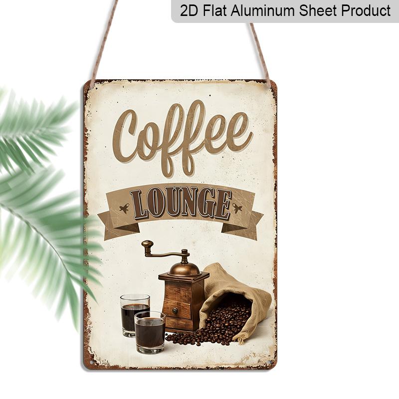 2D Flat 8*12inch Aluminum Sign and Plaque, Retro Coffee Lounge Decorative Aluminum Plate with Coffee Bean Grinder and Cup Design, Suitable for Cafes 20*30cm
2D Flat 8*12inch Aluminum Sign and Plaque, Retro Coffee Lounge Decorative Aluminum Plate with Coffee Bean Grinder and Cup Design, Suitable for Cafes 20*30cm