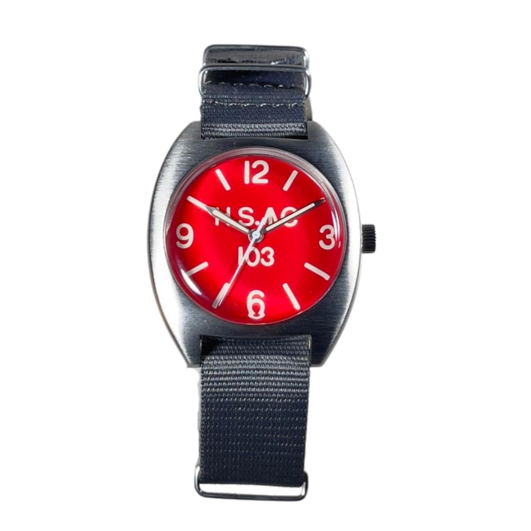 Military Royal 0052 Royal Army with Gray Nylon NATO Strap M.R.M.W. Men s Watch, Red, Red,
Military Royal 0052 Royal Army with Gray Nylon NATO Strap M.R.M.W. Men s Watch, Red, Red,