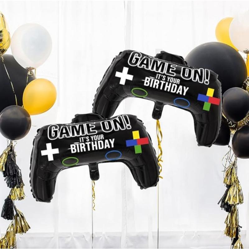 Two cool game controller aluminum film balloons, suitable for theme parties and birthday party decorations
Two cool game controller aluminum film balloons, suitable for theme parties and birthday party decorations