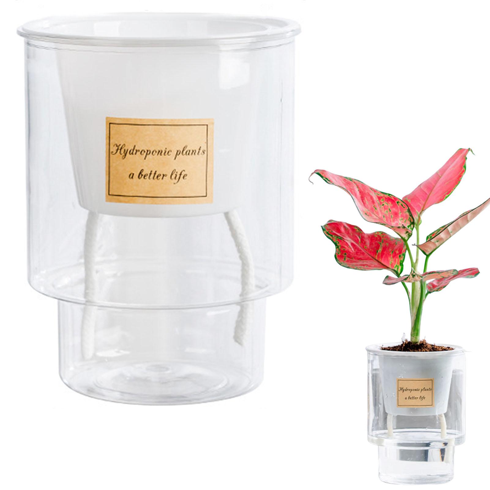 Self Absorbing Flowerpot Transparent Hydroponic Plant Vase Anti Fall Plastic Flowerpot Spring Seedling Planting Pot Garden Tools белый
Self Absorbing Flowerpot Transparent Hydroponic Plant Vase Anti Fall Plastic Flowerpot Spring Seedling Planting Pot Garden Tools белый