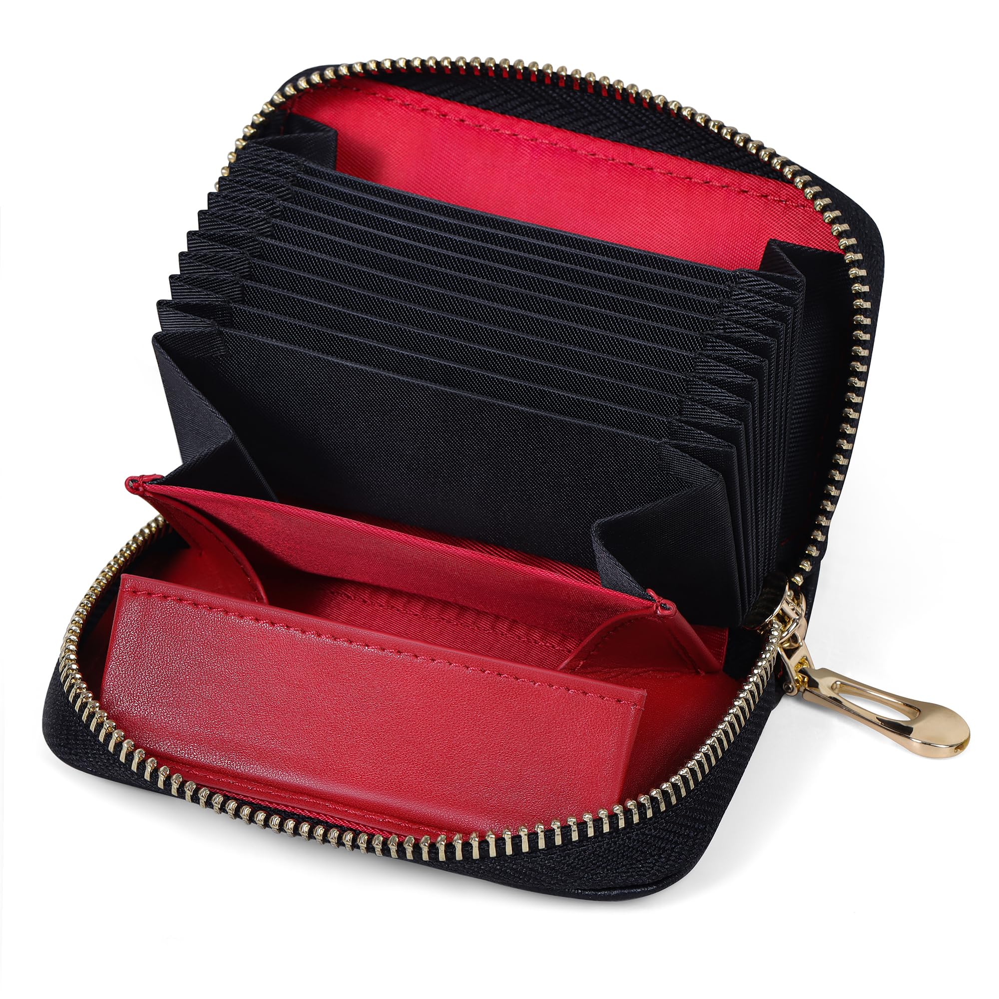 VISOUL Credit Card Case, 16 Card Slots, Genuine Leather, RFID-Proof, Large Capacity, Coin Purse, Shrink Leather, Accordion-Style, Red, for Men and
VISOUL Credit Card Case, 16 Card Slots, Genuine Leather, RFID-Proof, Large Capacity, Coin Purse, Shrink Leather, Accordion-Style, Red, for Men and
