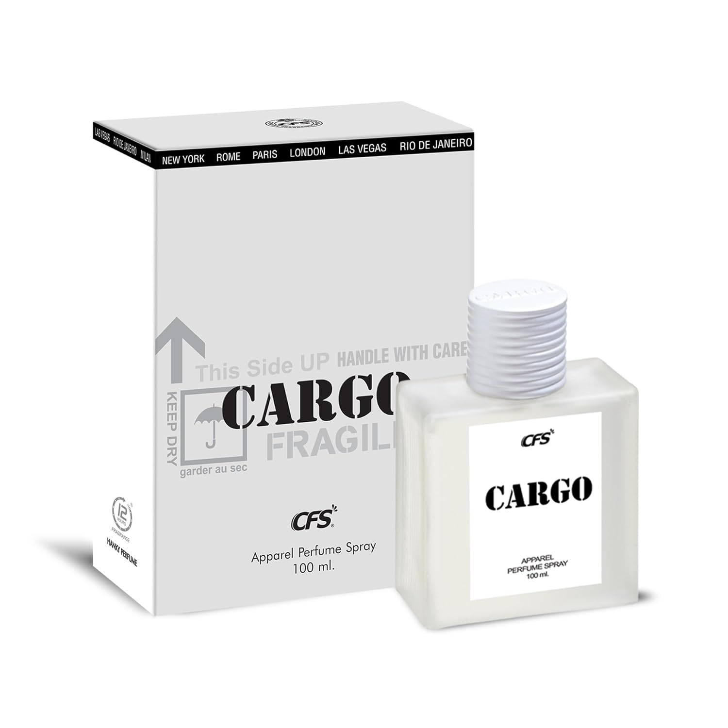 CFS Cargo White Eau De Parfum Long Lasting EDP for Men and Women | A Citurs Fresh Floral Elegance 100ML
CFS Cargo White Eau De Parfum Long Lasting EDP for Men and Women | A Citurs Fresh Floral Elegance 100ML