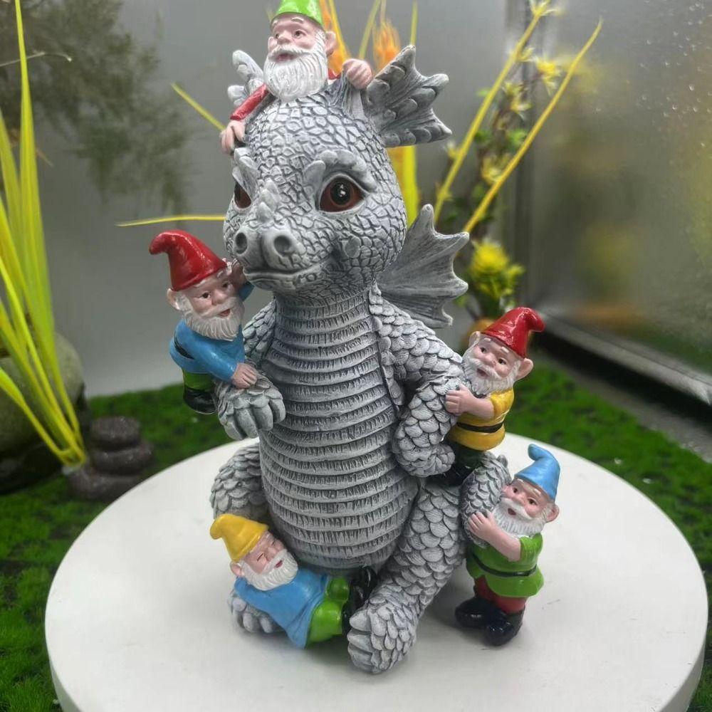 Creative Dinosaurs and Gnomes Statue Waterproof Garden Figurines Animal Sculpture Lawn
Creative Dinosaurs and Gnomes Statue Waterproof Garden Figurines Animal Sculpture Lawn