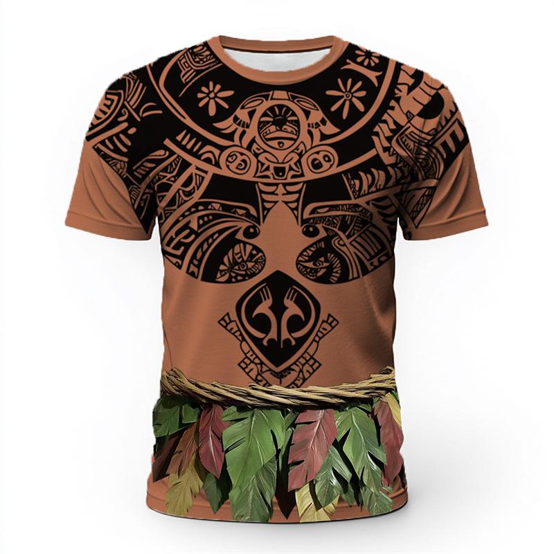 Retro Tribal Style T Shirts For Men Summer Casual Totem Leaves XXS
Retro Tribal Style T Shirts For Men Summer Casual Totem Leaves XXS