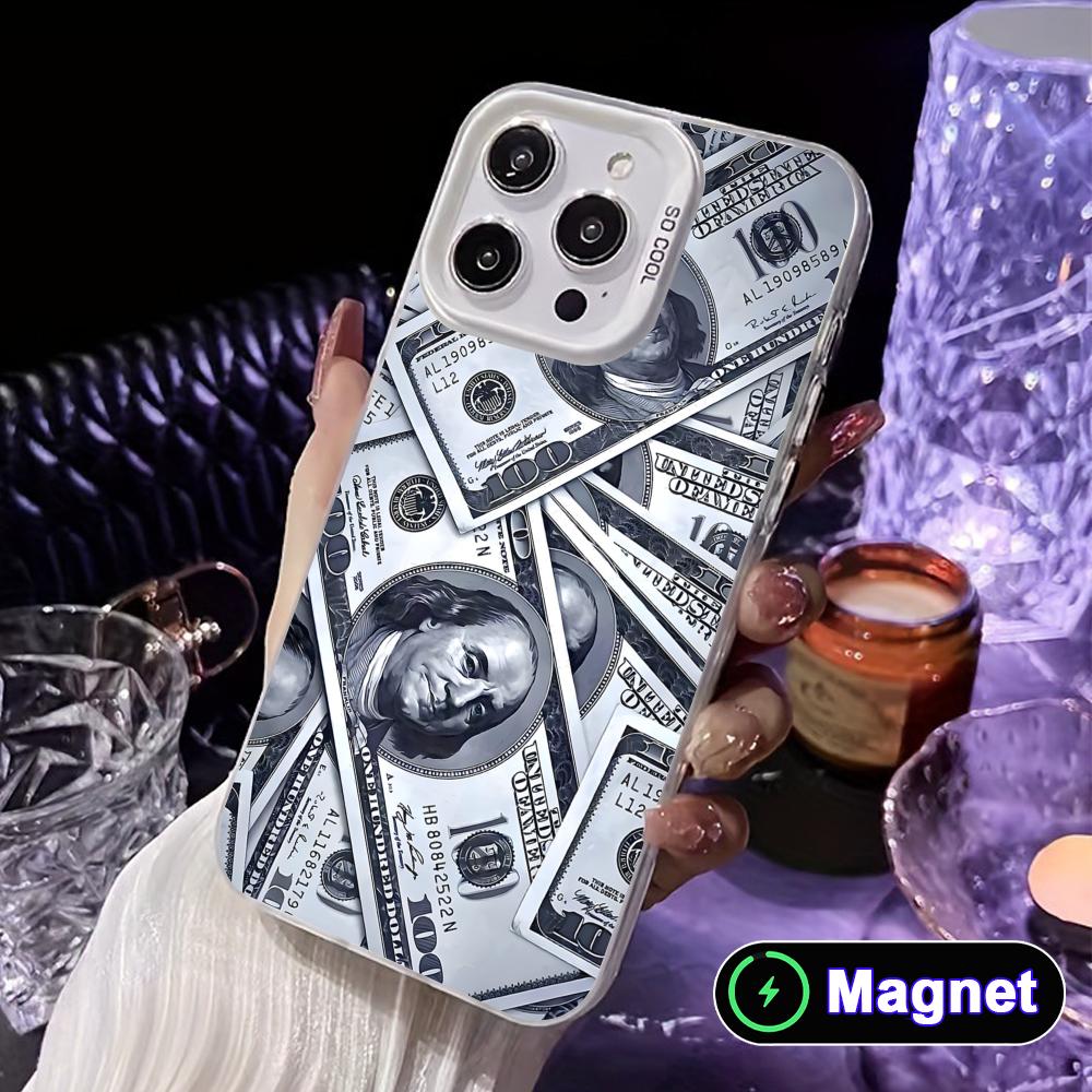 USD Dollar White Translucent MagSafe Mobile Phone Case for iPhone 17 16 15 14 13 12 11 X XR XS Air Pro Max Plus Cover iPhone 11 Pro Max
USD Dollar White Translucent MagSafe Mobile Phone Case for iPhone 17 16 15 14 13 12 11 X XR XS Air Pro Max Plus Cover iPhone 11 Pro Max