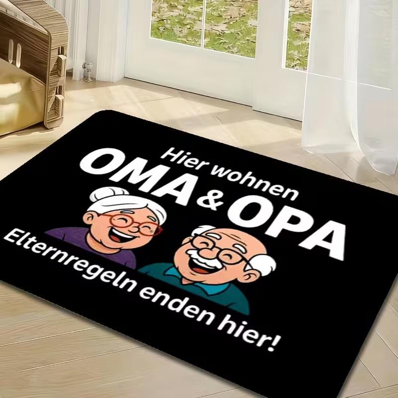 German Grandparents Theme Floor Mat - Text Pension Oma&Opa Kundenservice 24 Stunden Ganzj Ä Hrig Ge Ö Enkelbewertung Carpet 40x60cm 16x24 inch
German Grandparents Theme Floor Mat - Text Pension Oma&Opa Kundenservice 24 Stunden Ganzj Ä Hrig Ge Ö Enkelbewertung Carpet 40x60cm 16x24 inch