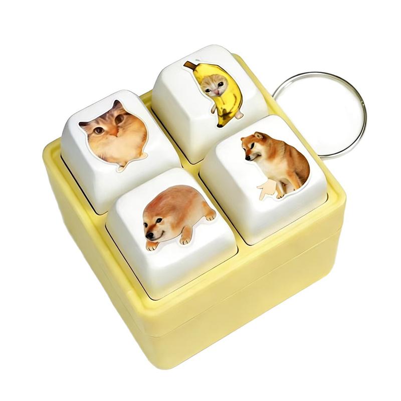 Mechanical Keyboard Fidget Keychain Clicker Toy Stress Relief Sound Button Keycap Toy For Kids Adults Anxiety Relief Gift
Mechanical Keyboard Fidget Keychain Clicker Toy Stress Relief Sound Button Keycap Toy For Kids Adults Anxiety Relief Gift