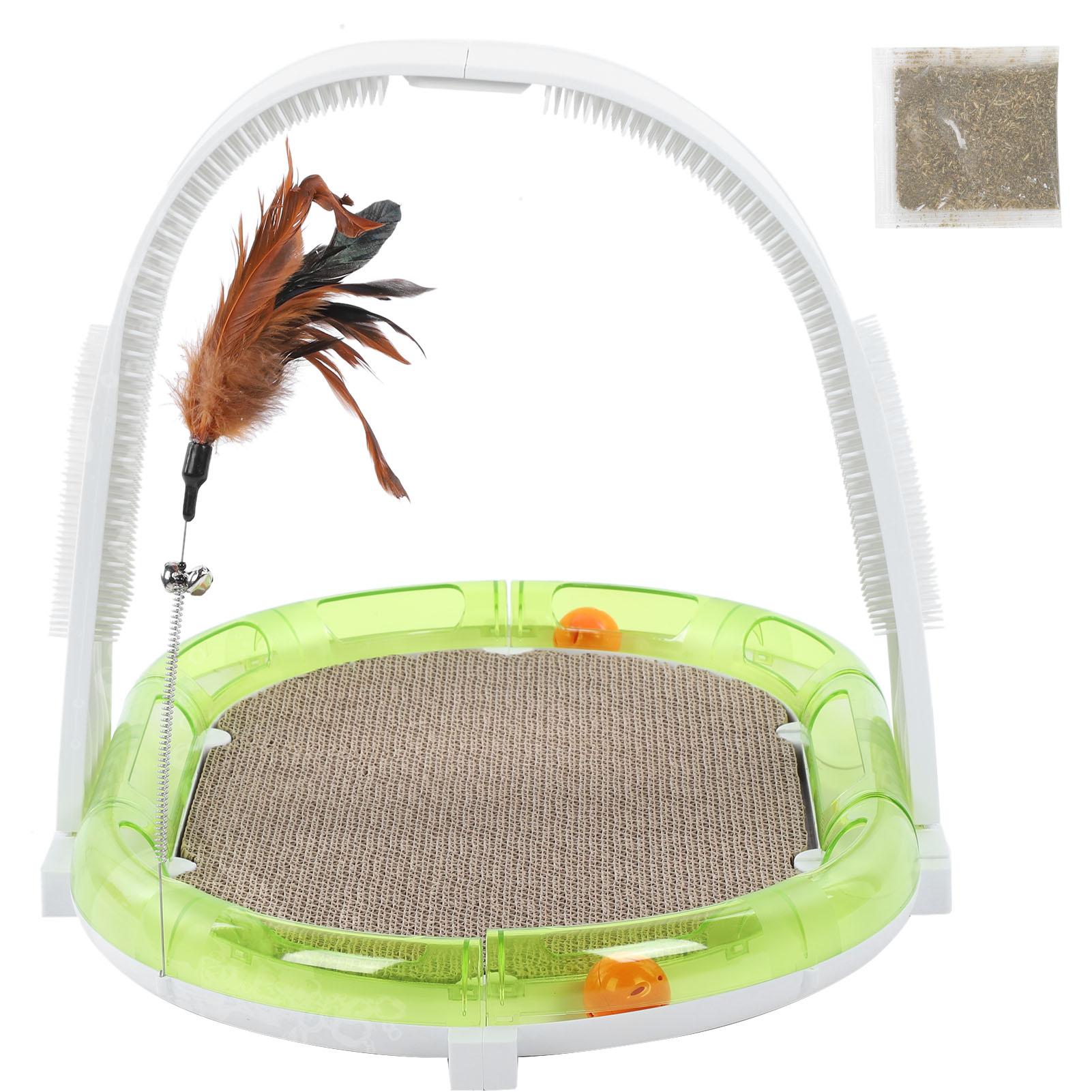 Многофункциональный 4-в-1 Scratcher Cat Arch Рельсообразная дорожка Катящийся шар Игрушечная мебель
Многофункциональный 4-в-1 Scratcher Cat Arch Рельсообразная дорожка Катящийся шар Игрушечная мебель