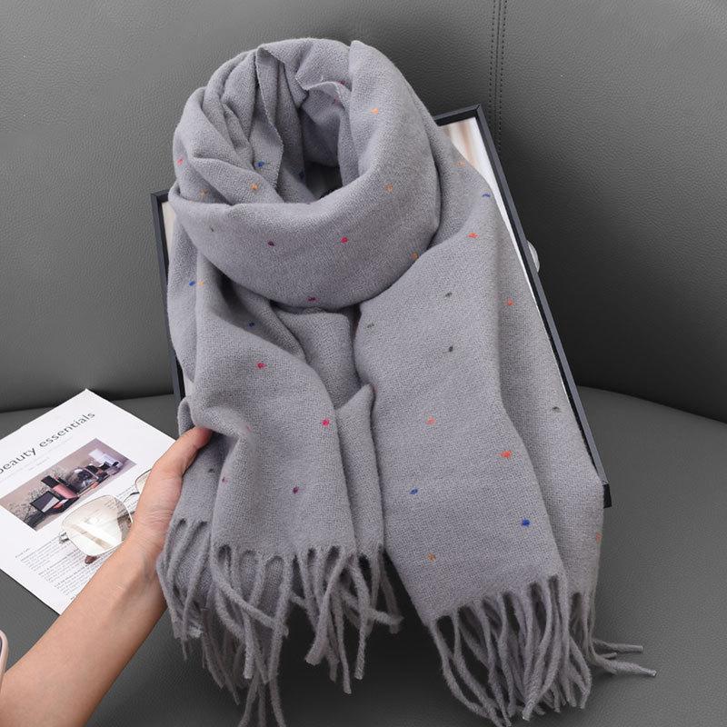Korean Version Classic Design Women Thick Long Muffler Autumn Winter Maillard Solid Scarf Lady Versatile Soft Warm Shawl Female
Korean Version Classic Design Women Thick Long Muffler Autumn Winter Maillard Solid Scarf Lady Versatile Soft Warm Shawl Female