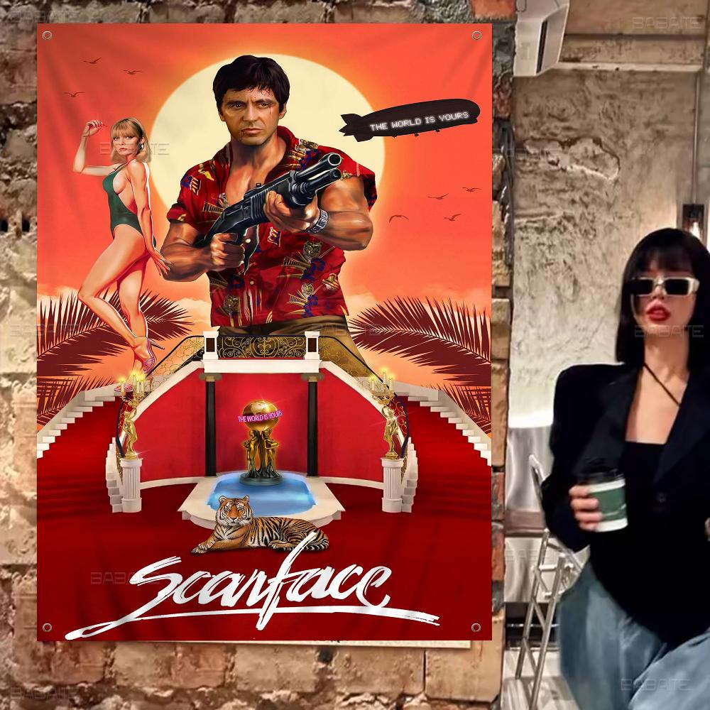 Gangster Movie S-Scarface Cartoon Flag Wall Hanging Banner Decoration Household Home Decor 50x70 cm
Gangster Movie S-Scarface Cartoon Flag Wall Hanging Banner Decoration Household Home Decor 50x70 cm