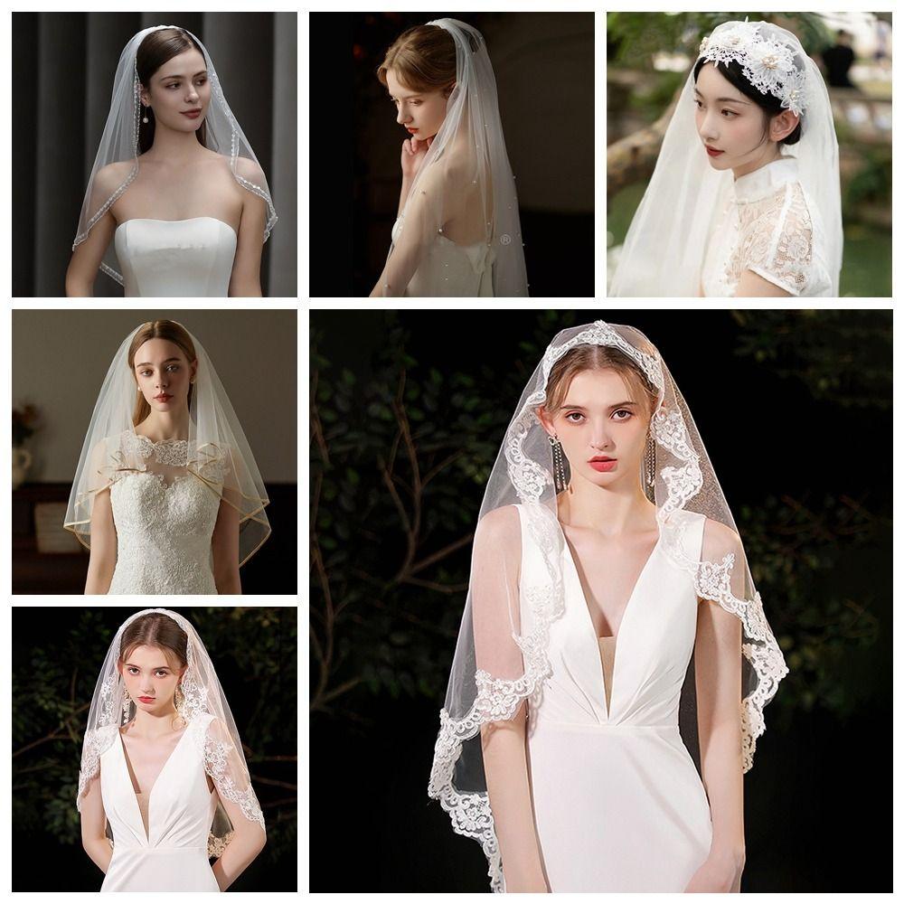 Elegant White Bridal Veil Lace Bridal Tulle Veil Exquisite European Wedding Veil Party Style6
Elegant White Bridal Veil Lace Bridal Tulle Veil Exquisite European Wedding Veil Party Style6