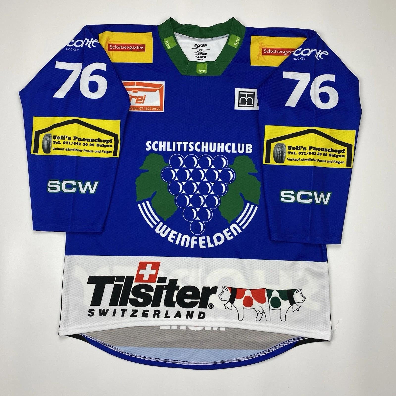 SC Weinfelden Maier #76 Conte Ice Hockey Shirt Jersey Home Size XL 3XL
SC Weinfelden Maier #76 Conte Ice Hockey Shirt Jersey Home Size XL 3XL