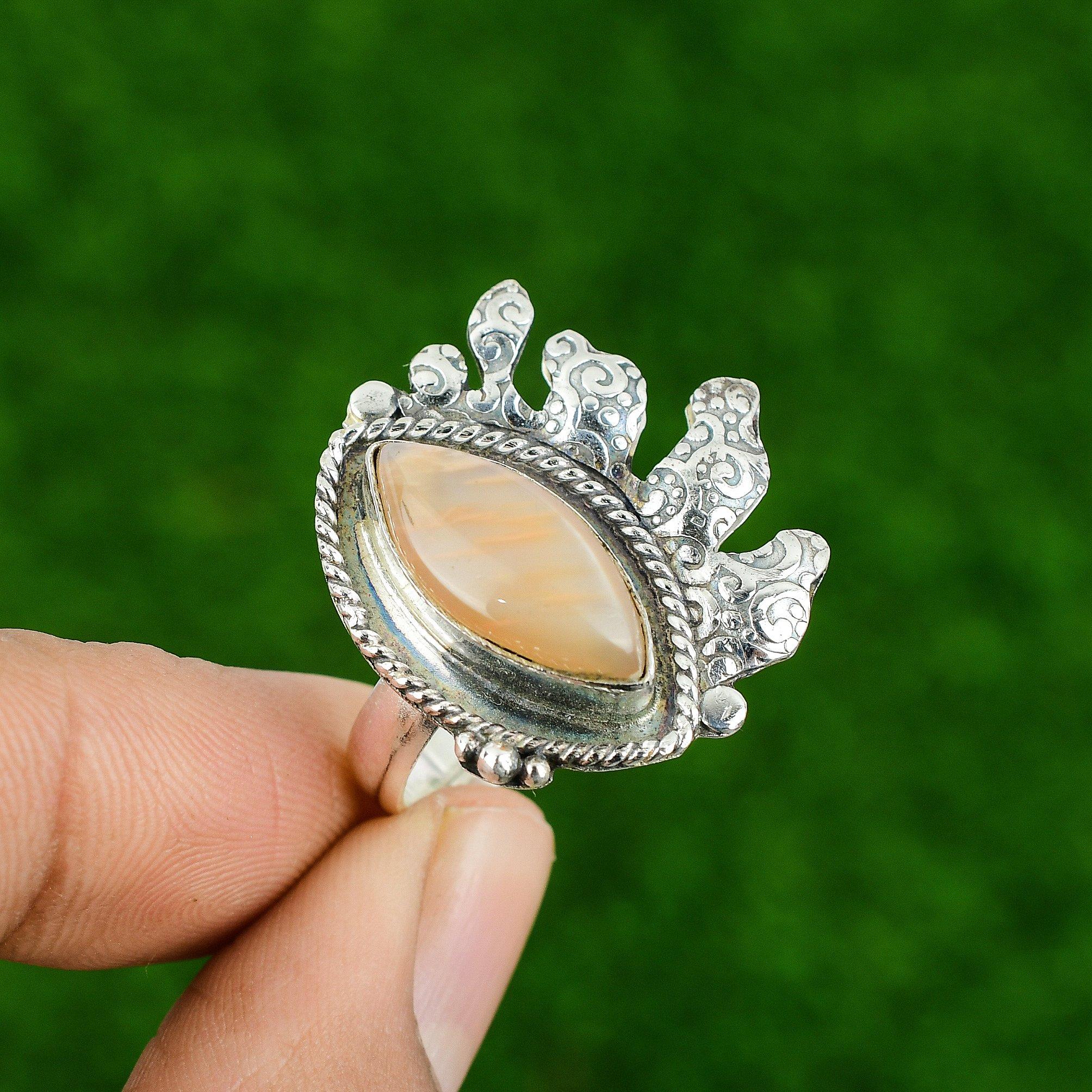 Mothers day Deal 925 Sterling Silver Marquise Moonstone Gemstone Promise Ring Adjustable
Mothers day Deal 925 Sterling Silver Marquise Moonstone Gemstone Promise Ring Adjustable