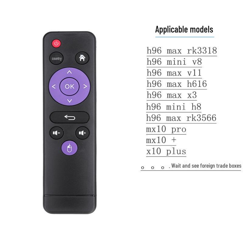 Пульт дистанционного управления T95 для ТВ-приставок: Совместим с HK1, MX10, X88, X96, TX6S, TX3, MX1, H50 и H96MAX.
Пульт дистанционного управления T95 для ТВ-приставок: Совместим с HK1, MX10, X88, X96, TX6S, TX3, MX1, H50 и H96MAX.