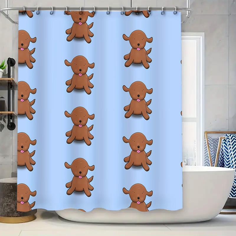 Blue Dog Print Shower Curtain Set 180Gsm Polyester Waterproof Shower Curtains Decorative Home Bath Bathroom Window Drapes For Ki W60H190(CM)-1 Pcs
Blue Dog Print Shower Curtain Set 180Gsm Polyester Waterproof Shower Curtains Decorative Home Bath Bathroom Window Drapes For Ki W60H190(CM)-1 Pcs