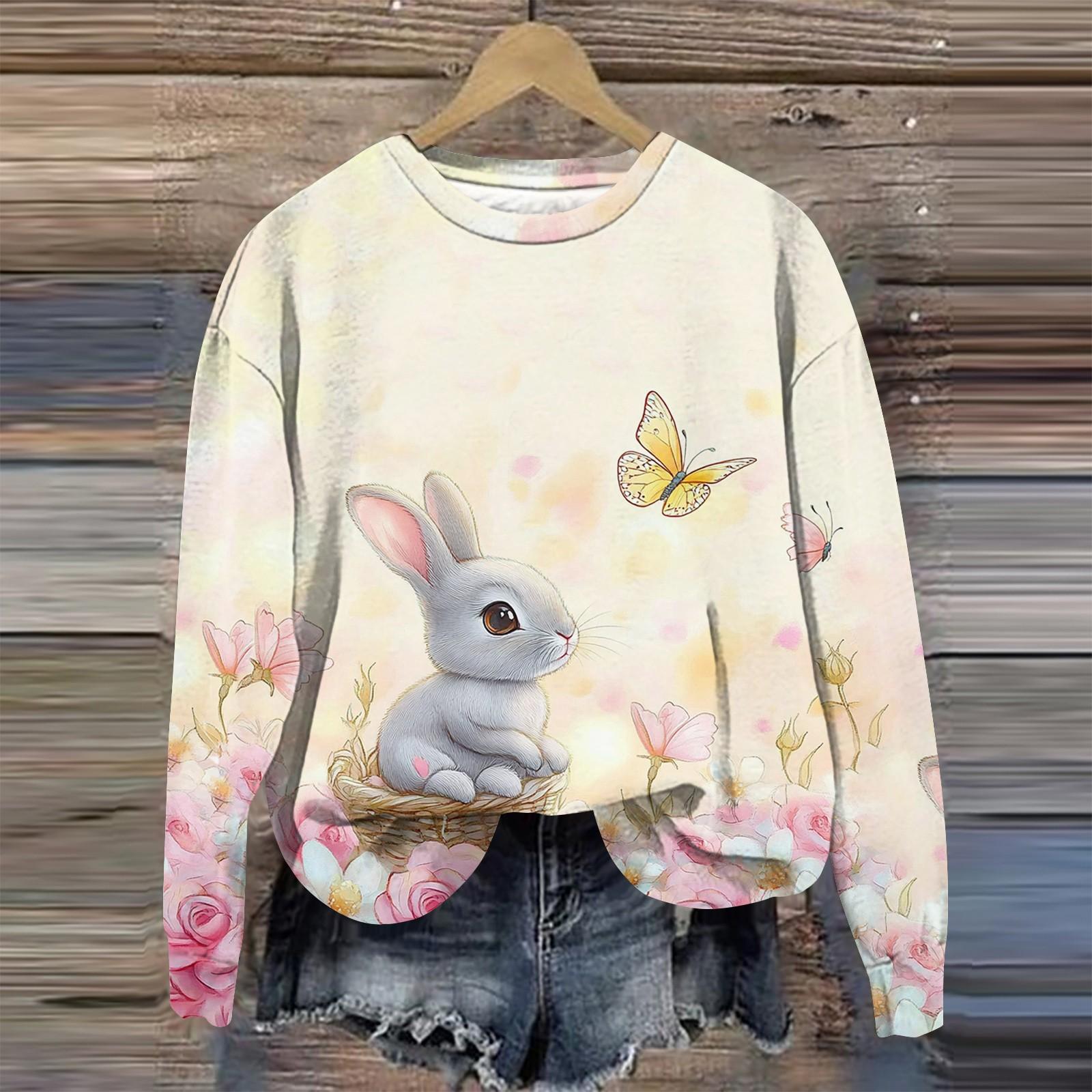 Женская мода Пасха Печатный Длинный рукав Свободный круглый вырез Толстовка Топ Осень XXXXXL бежевый
Женская мода Пасха Печатный Длинный рукав Свободный круглый вырез Толстовка Топ Осень XXXXXL бежевый